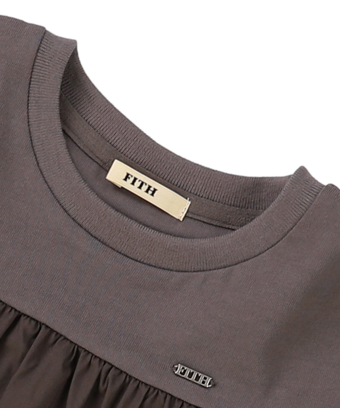 Smooth Cotton Jersey Tiered Tee