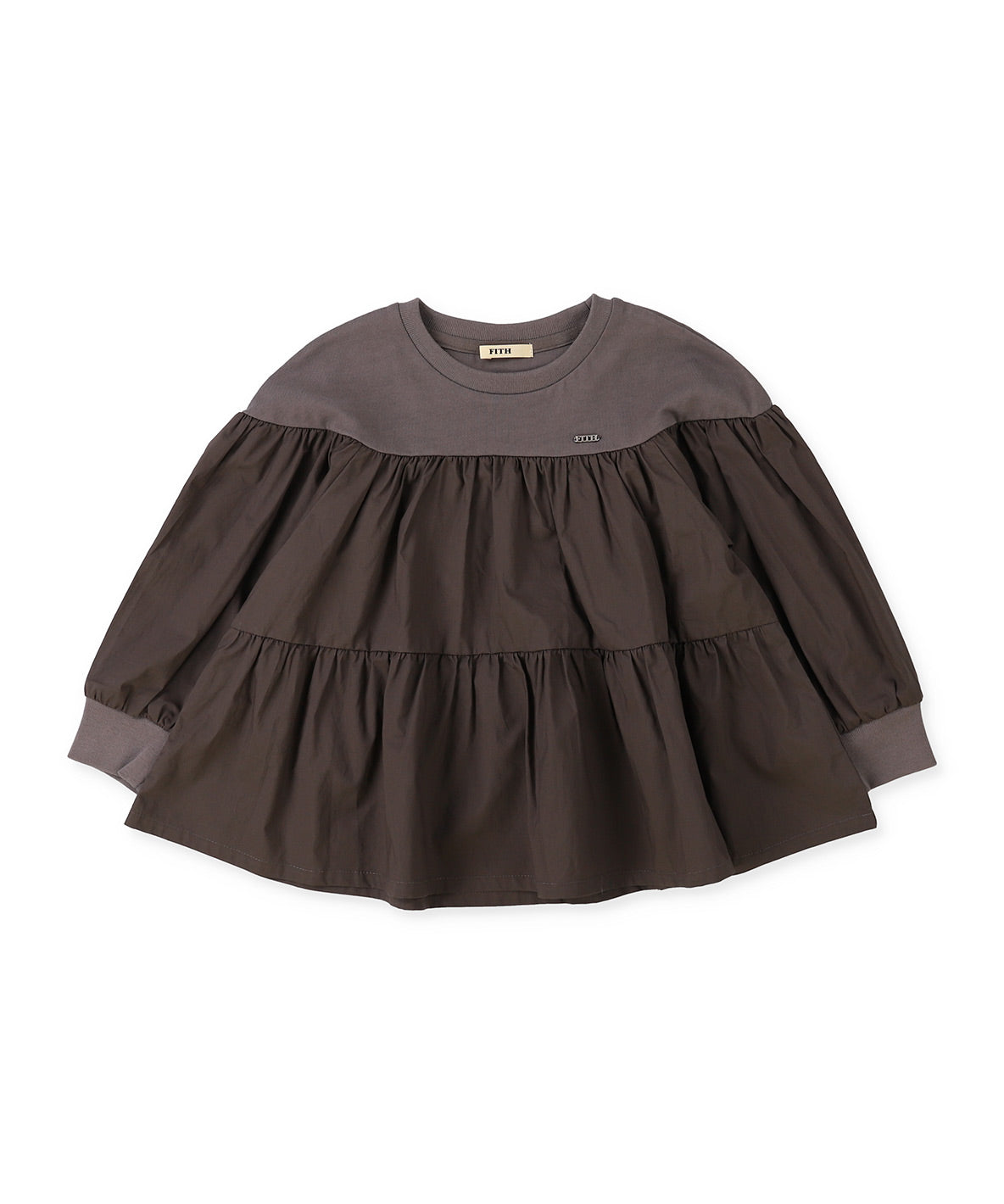 Smooth Cotton Jersey Tiered Tee