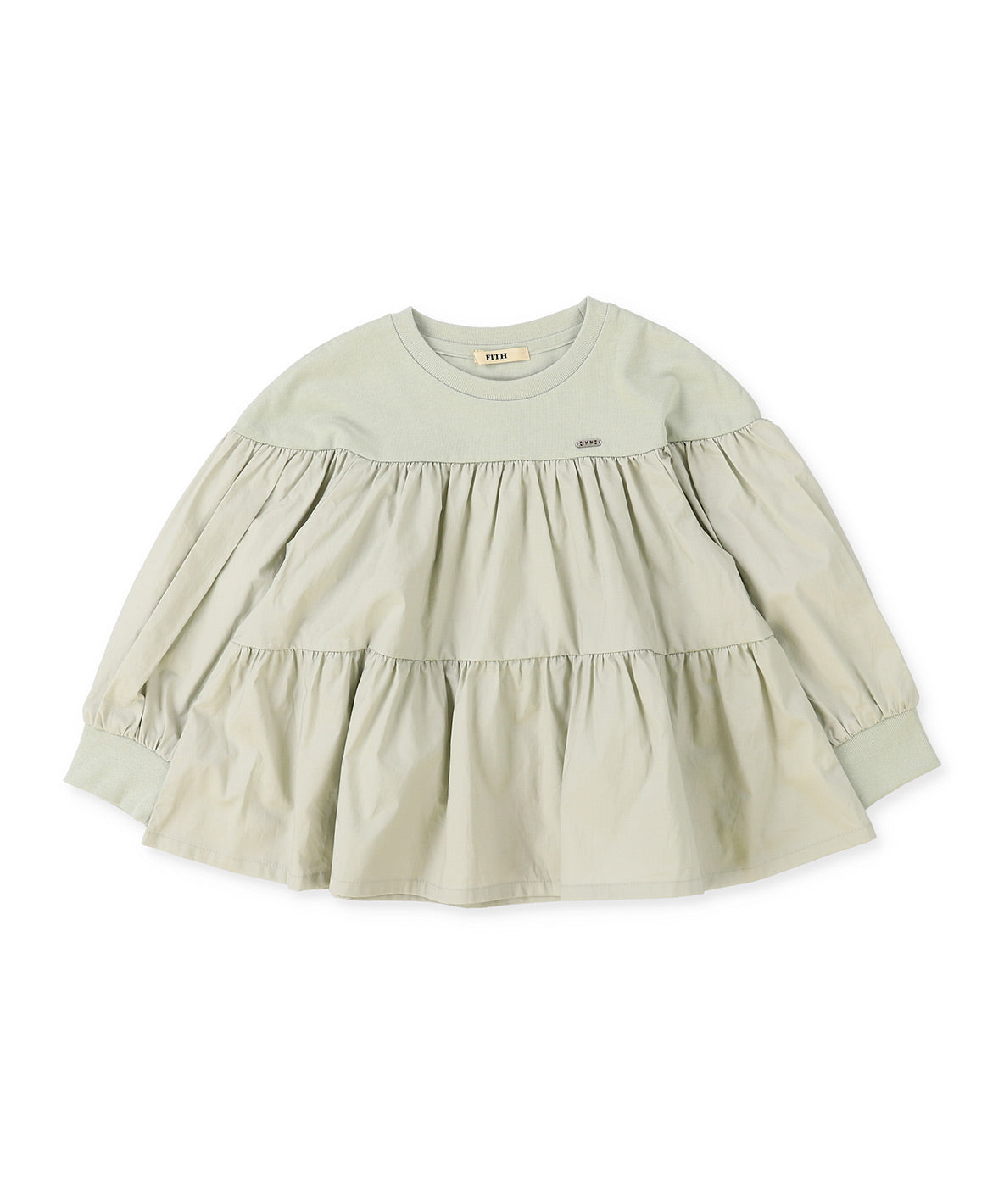 Smooth Cotton Jersey Tiered Tee