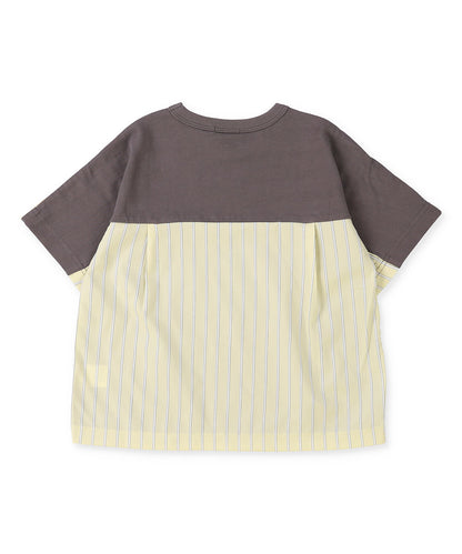 Smooth Cotton Jersey and Striped Tee