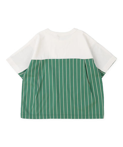 Smooth Cotton Jersey and Striped Tee