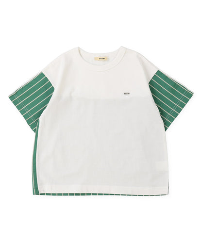 Smooth Cotton Jersey and Striped Tee