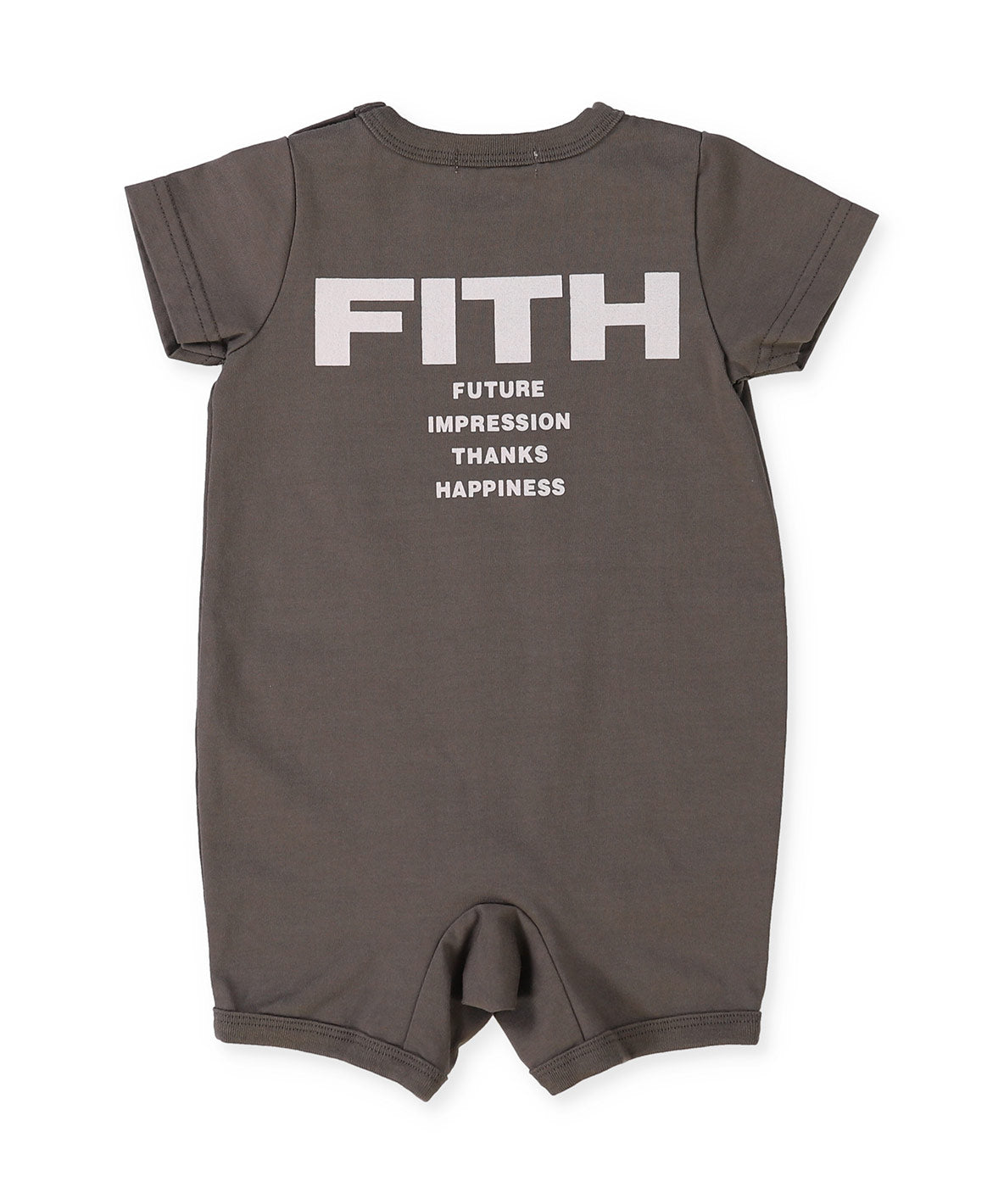 Baby Smooth Cotton Jersey and Back Logo Rompers