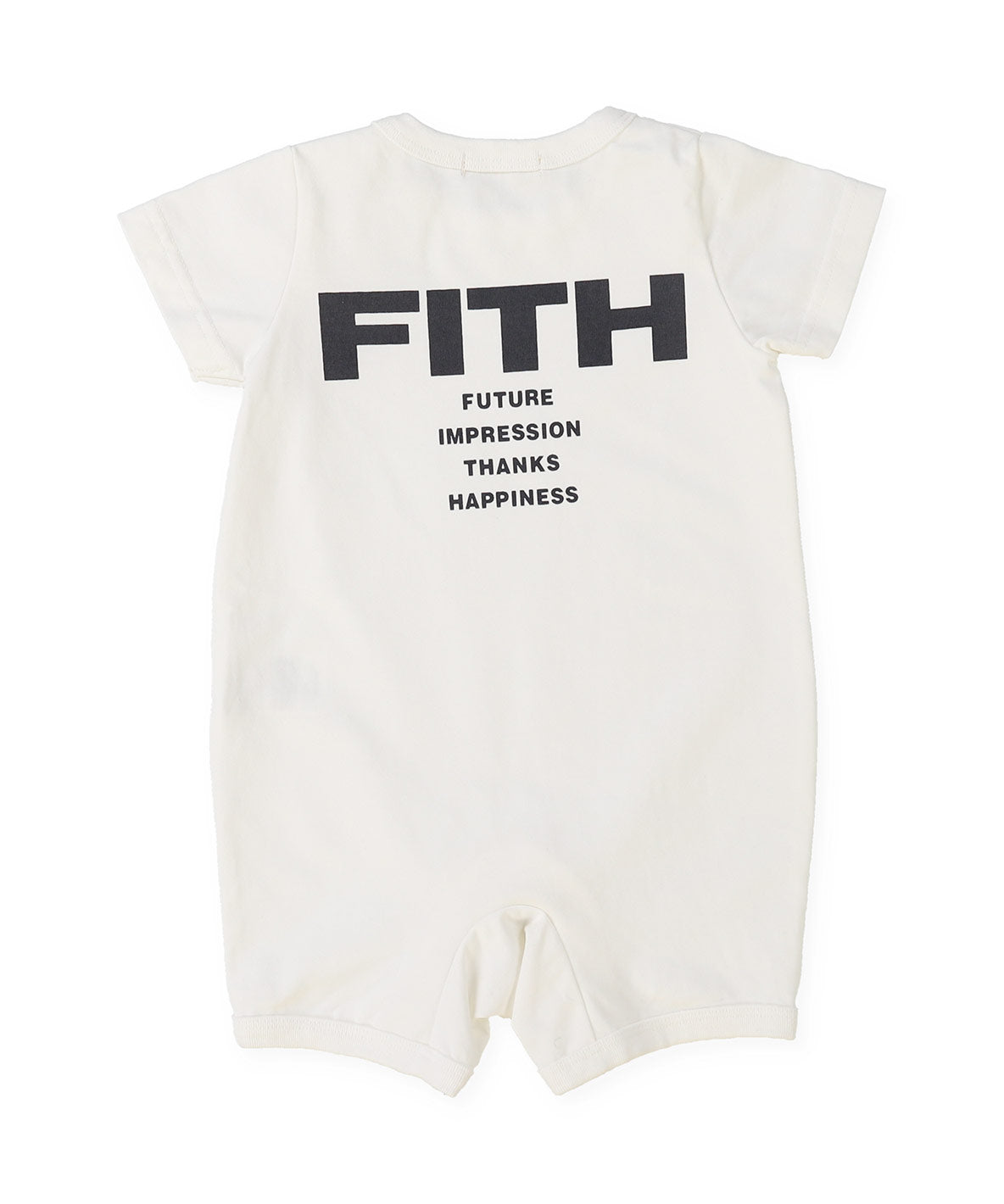 Baby Smooth Cotton Jersey and Back Logo Rompers