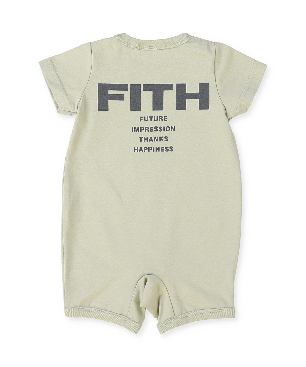 Baby Smooth Cotton Jersey and Back Logo Rompers