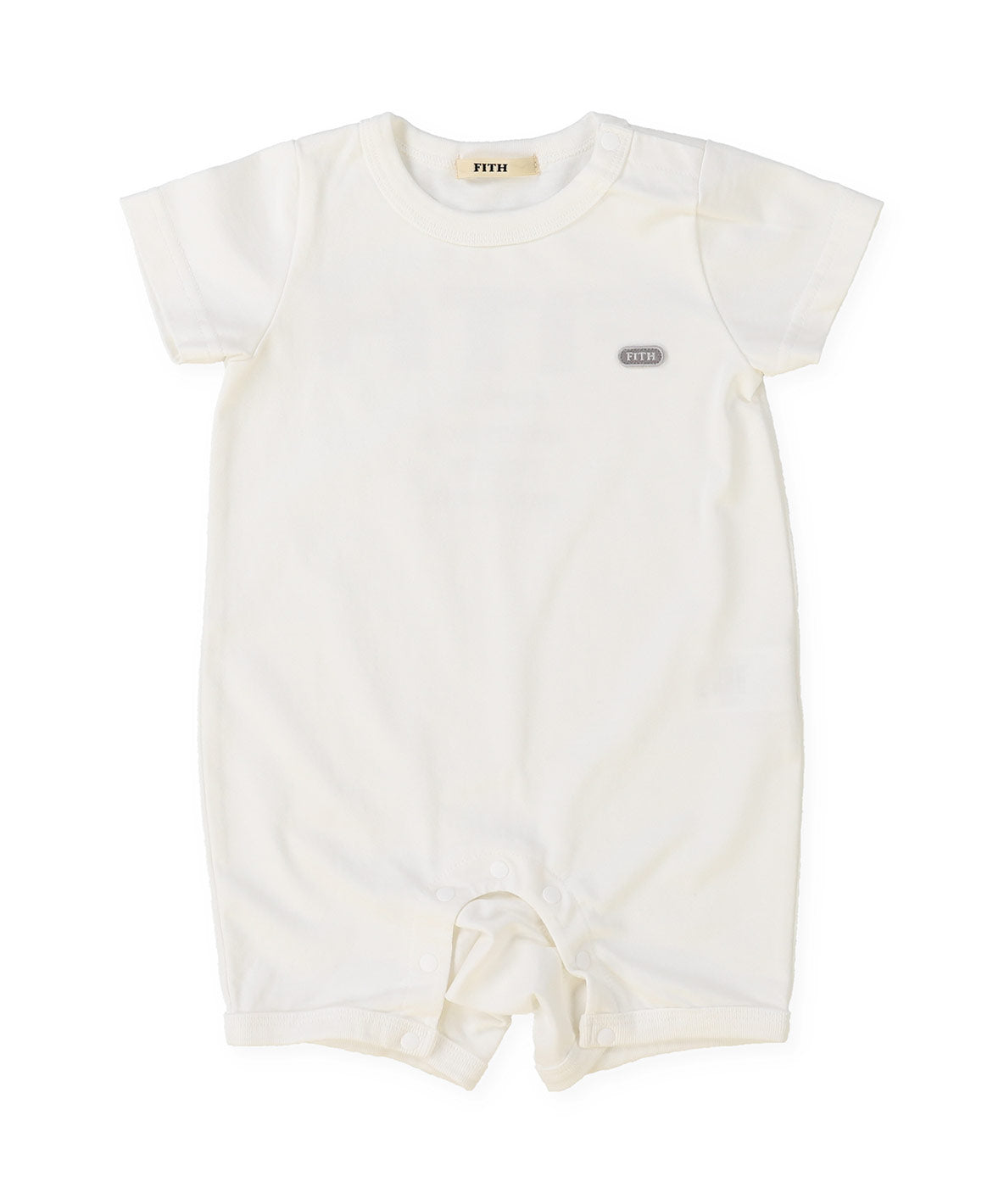 Baby Smooth Cotton Jersey and Back Logo Rompers