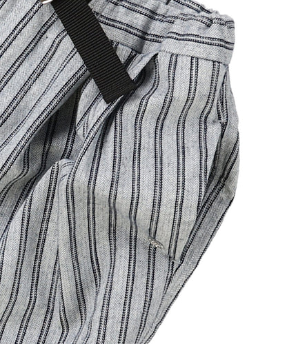 Indigo Herringbone Striped Pants