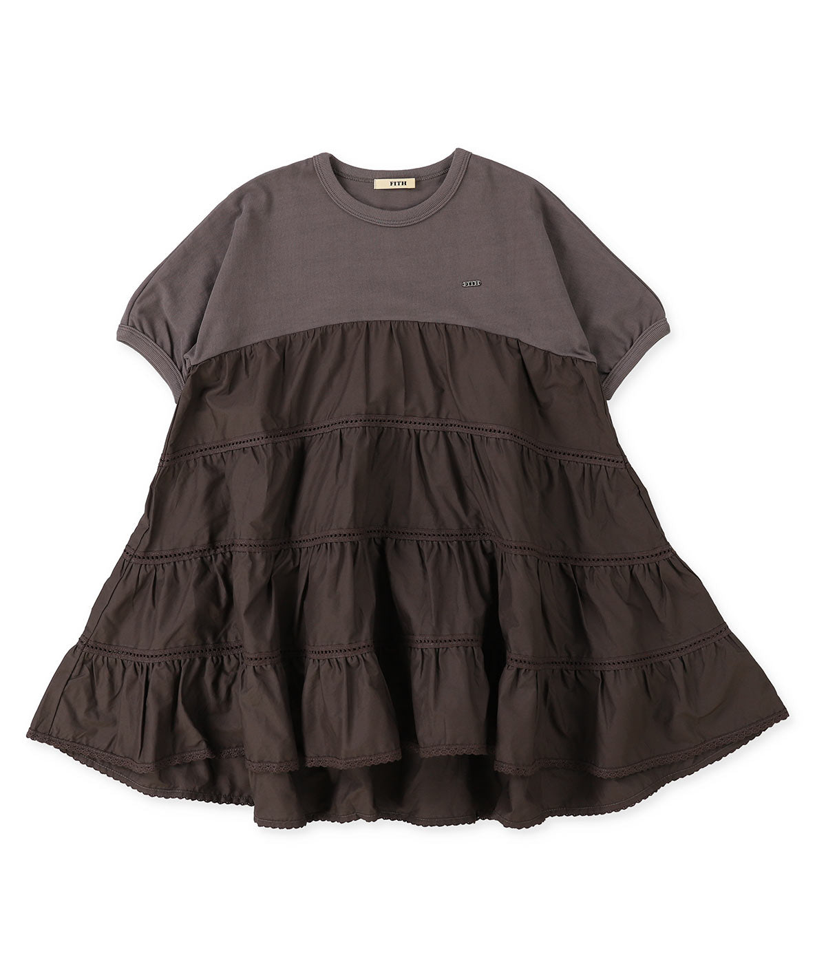 Smooth Cotton Jersey and Tiered Dress