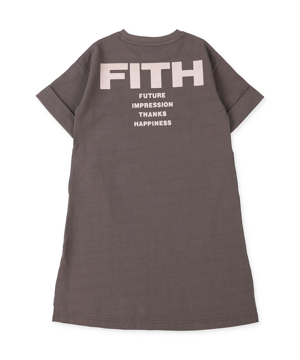 Smooth Cotton Jersey and Back Logo Dress