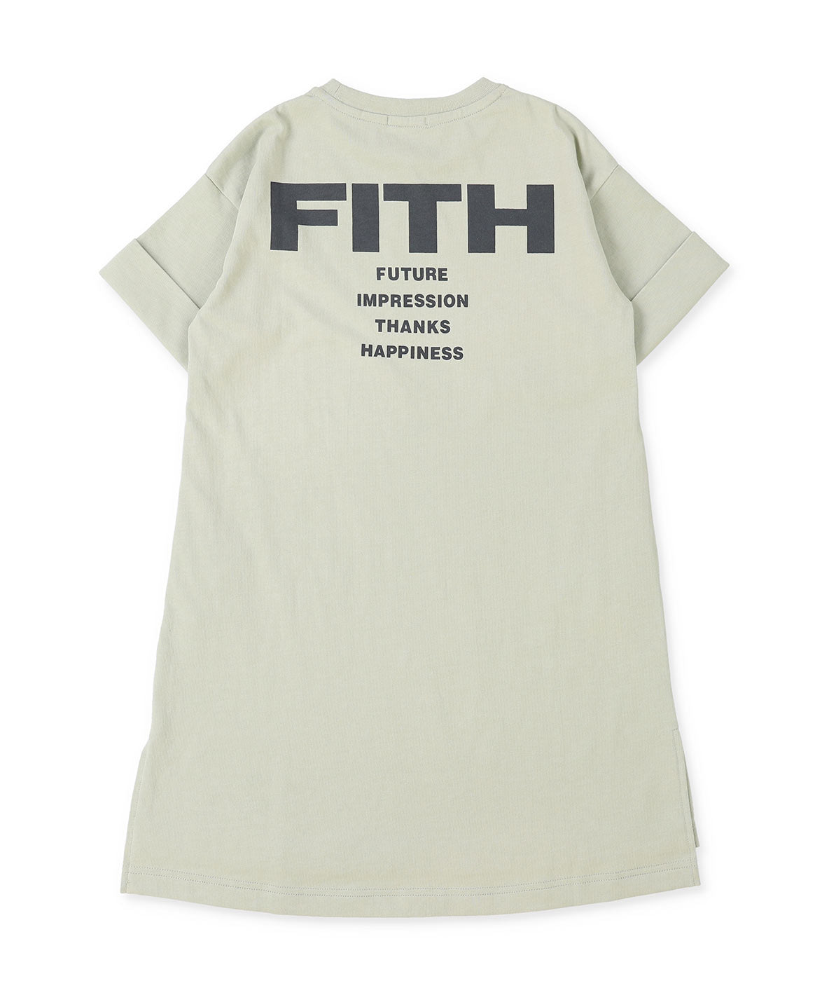 Smooth Cotton Jersey and Back Logo Dress