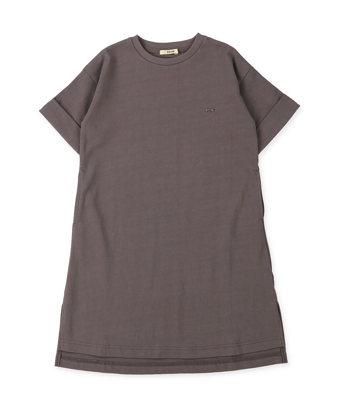 Smooth Cotton Jersey and Back Logo Dress