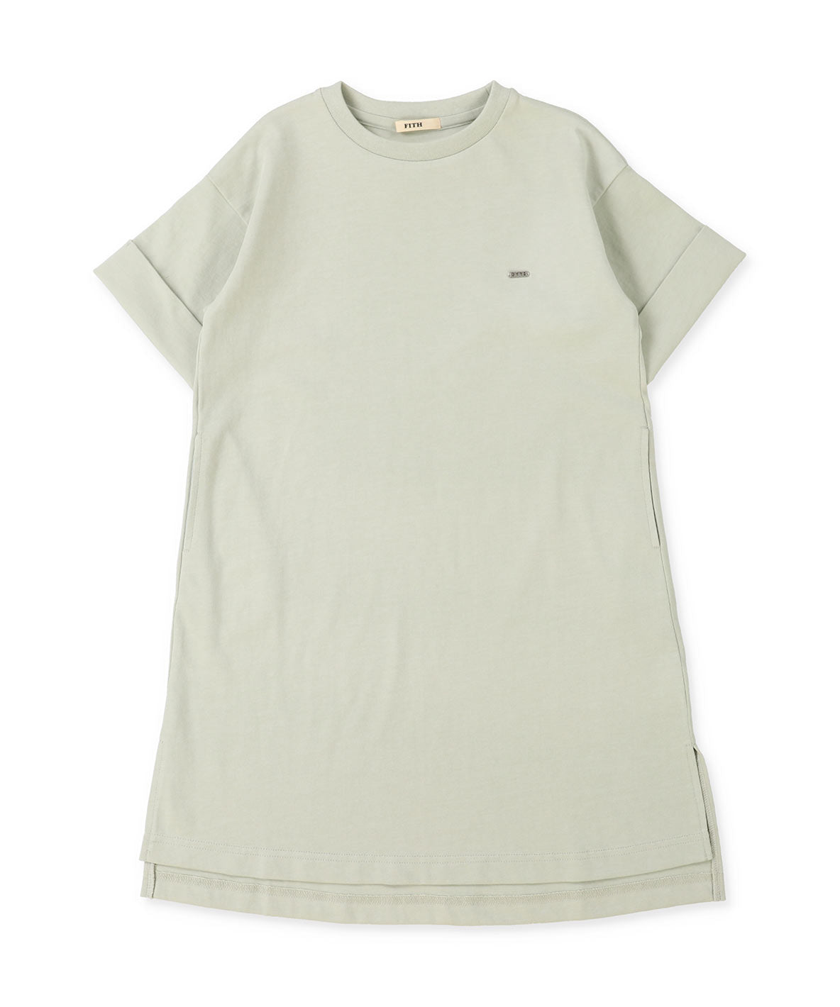 Smooth Cotton Jersey and Back Logo Dress