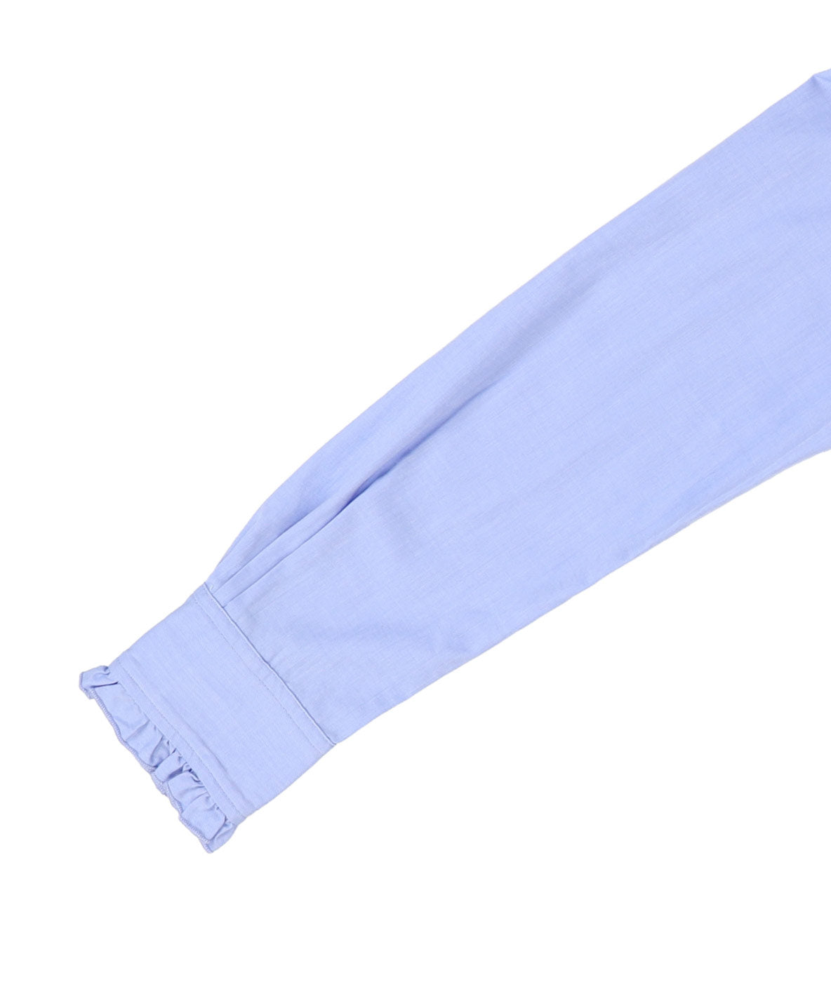 Poplin Striped Ruffle Blouse(LADIES)