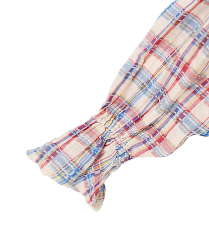 Double-weave Plaid Blouse(LADIES)