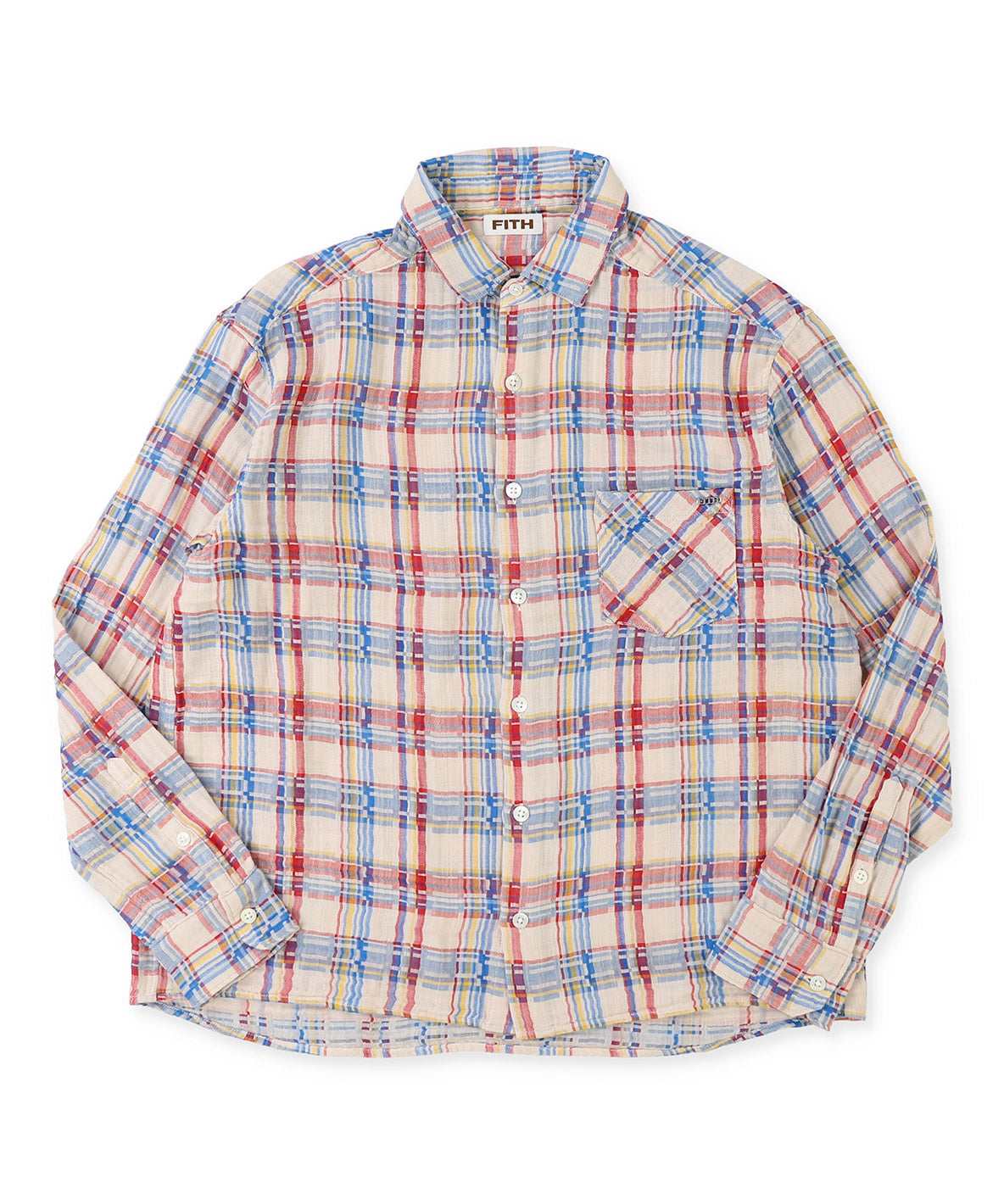 Double-weave Plaid Shirt(LADIES)