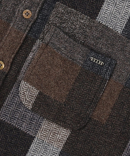 Tweed Cotton Plaid Shirt