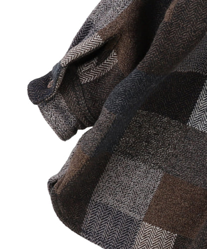 Tweed Cotton Plaid Shirt