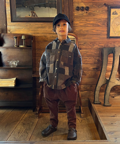 Tweed Cotton Plaid Shirt