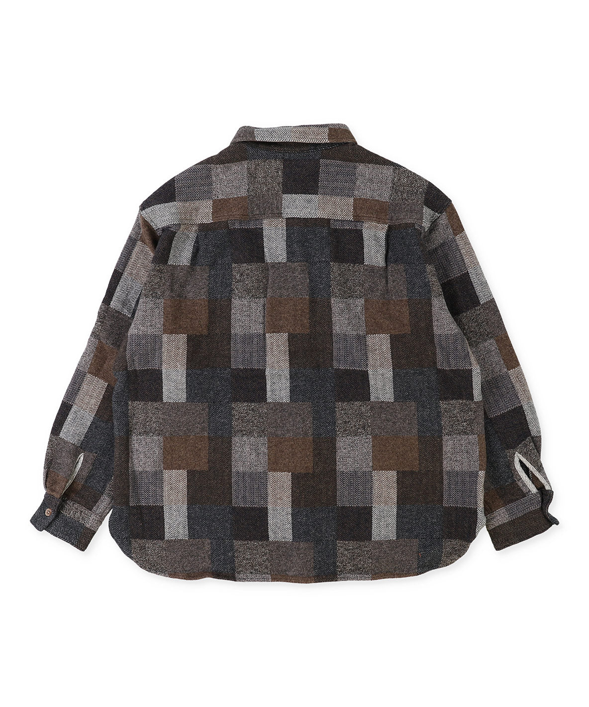 Tweed Cotton Plaid Shirt(LADIES)