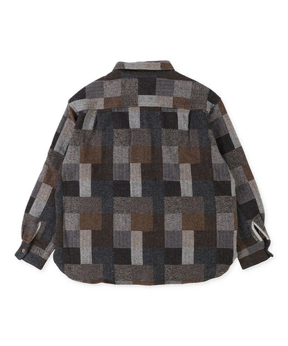 Tweed Cotton Plaid Shirt(LADIES)