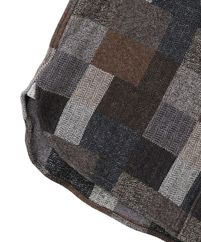 Tweed Cotton Plaid Shirt(LADIES)