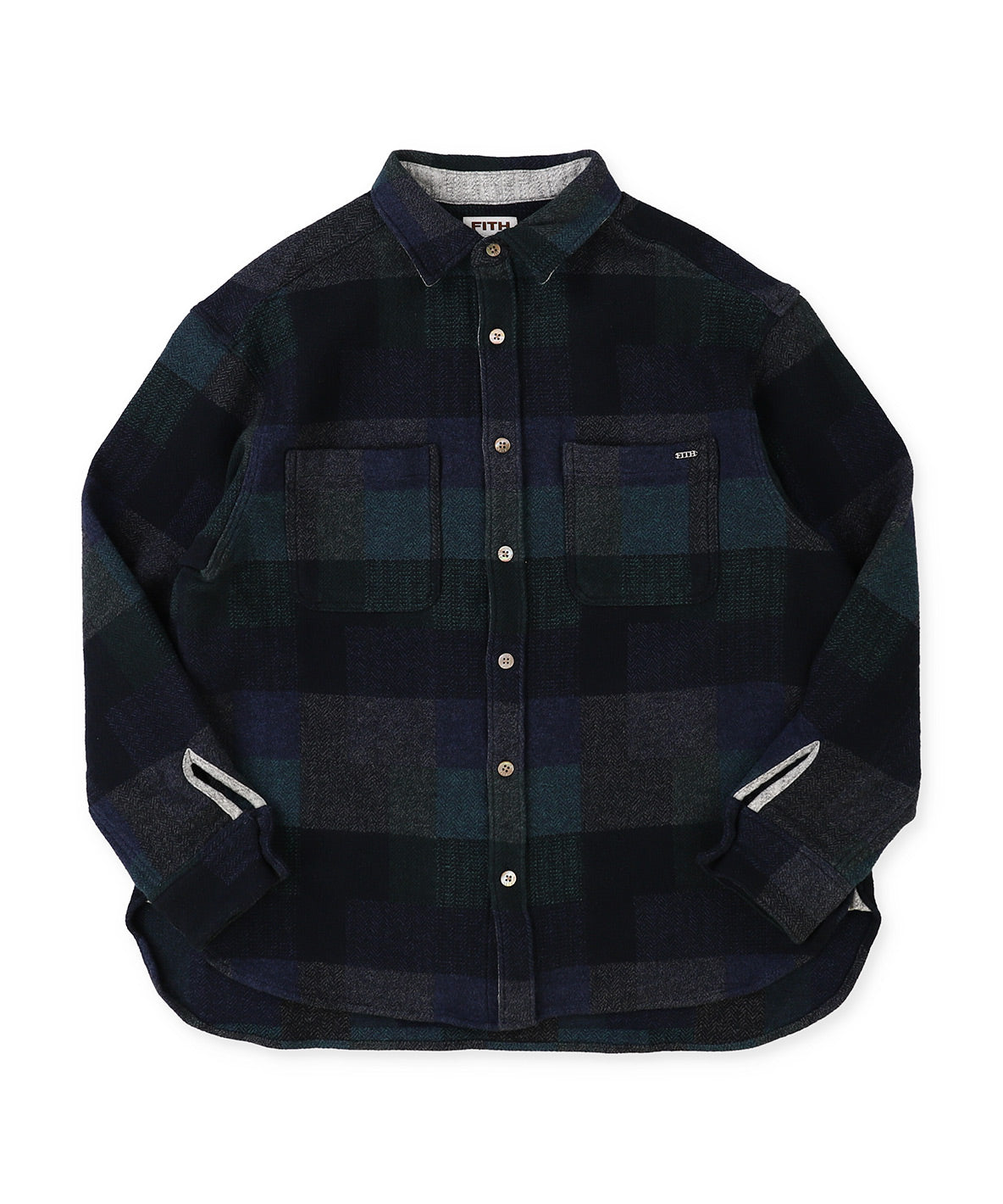 Tweed Cotton Plaid Shirt(LADIES)