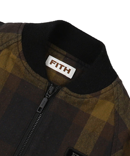 Cotton Nep Plaid Blouson