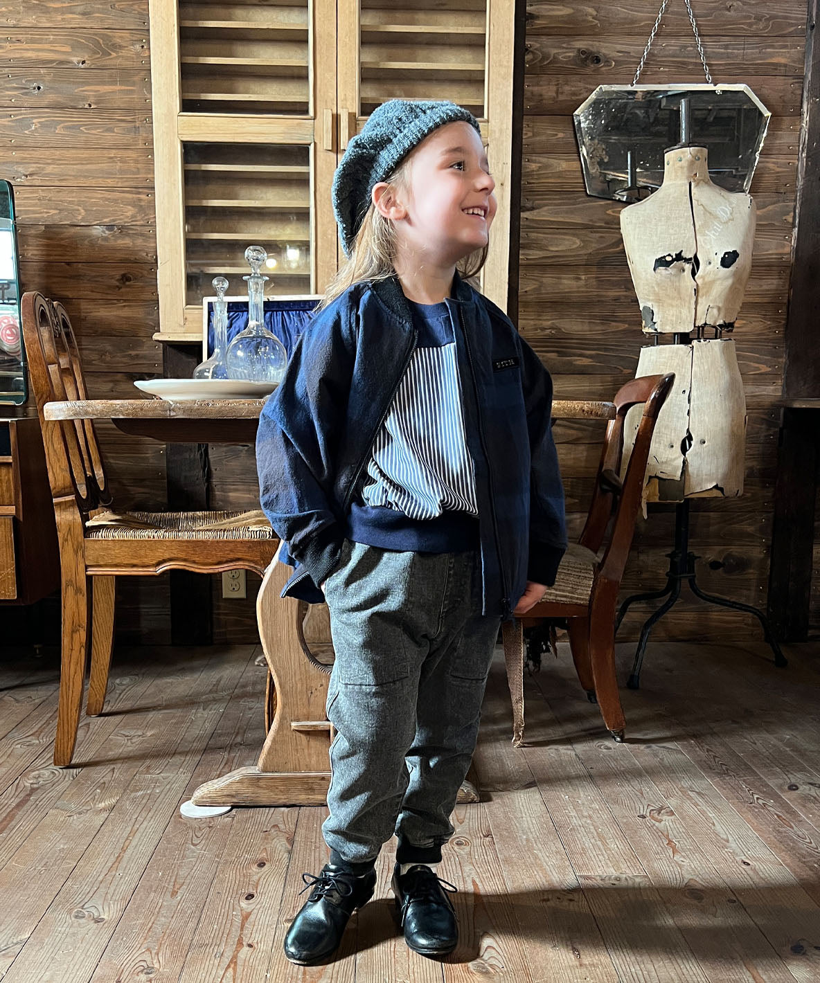 Cotton Nep Plaid Blouson