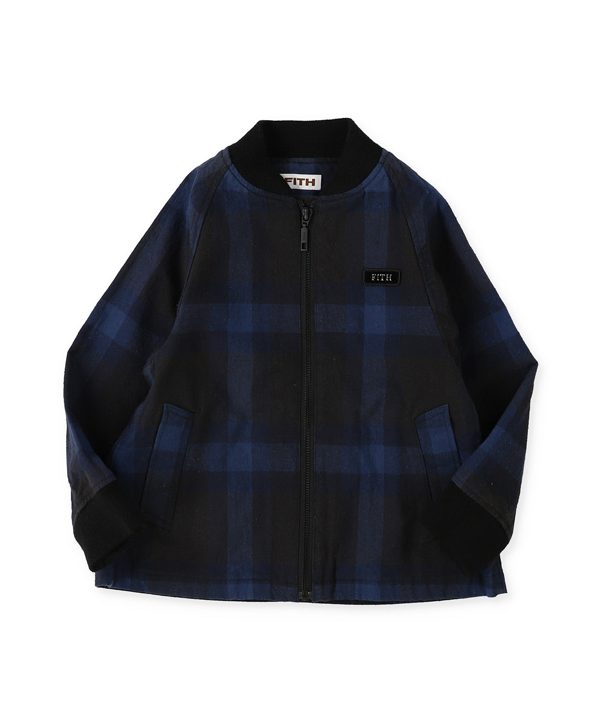 Cotton Nep Plaid Blouson