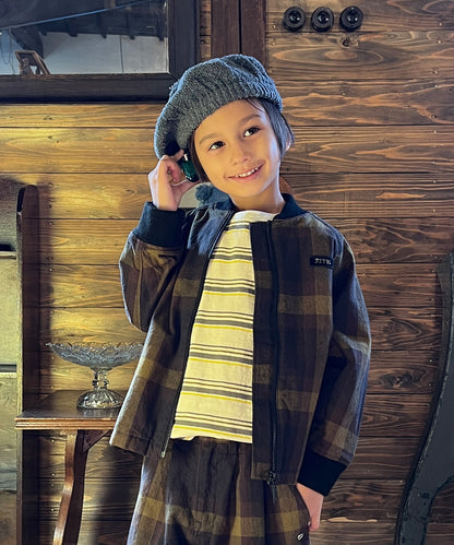 Cotton Nep Plaid Blouson