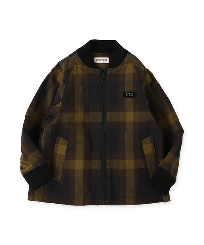 Cotton Nep Plaid Blouson