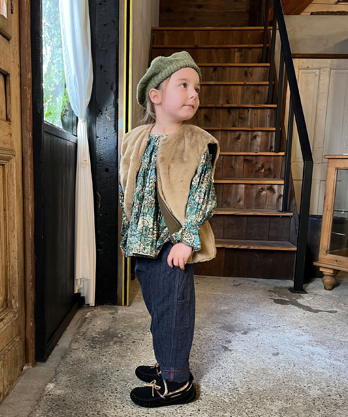 Reversible Taffeta Fur Vest