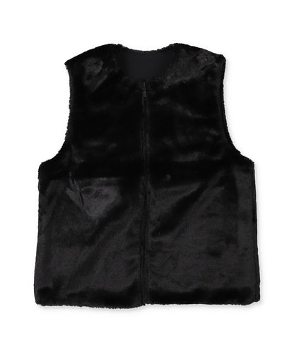 Reversible Taffeta Fur Vest(LADIES)