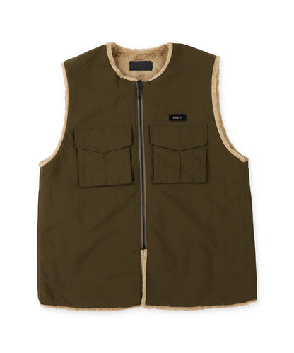 Reversible Taffeta Fur Vest(LADIES)