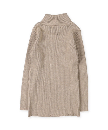 Washable Cotton Turtleneck Knit