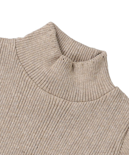 Washable Cotton Turtleneck Knit