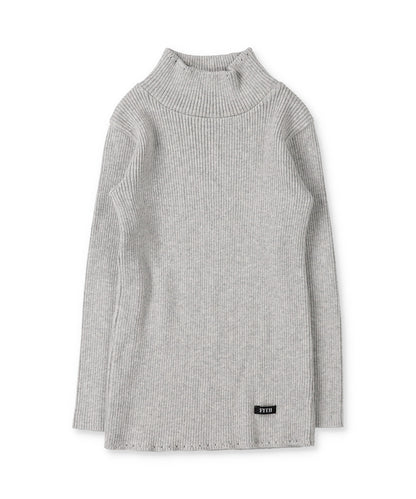 Washable Cotton Turtleneck Knit