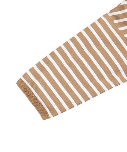 Striped Patch Long Sleeve Tee