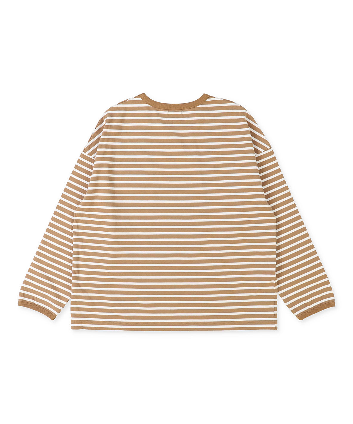 Striped Patch Long Sleeve Tee(LADIES)