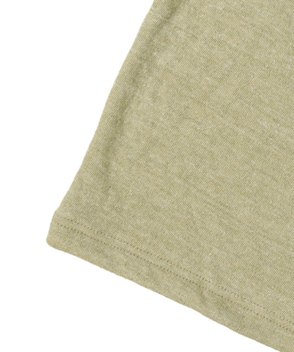 Melange Double Cloth Long Sleeve Tee
