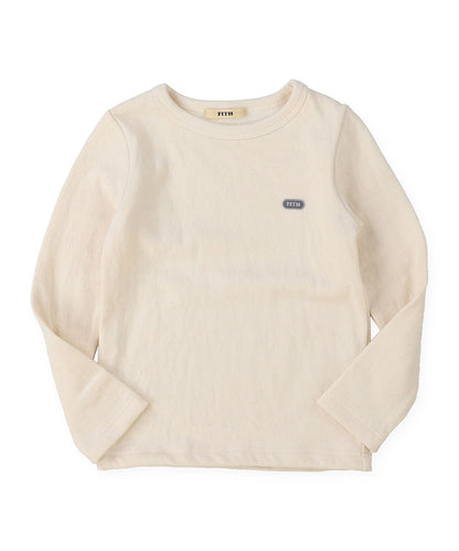 Melange Double Cloth Long Sleeve Tee