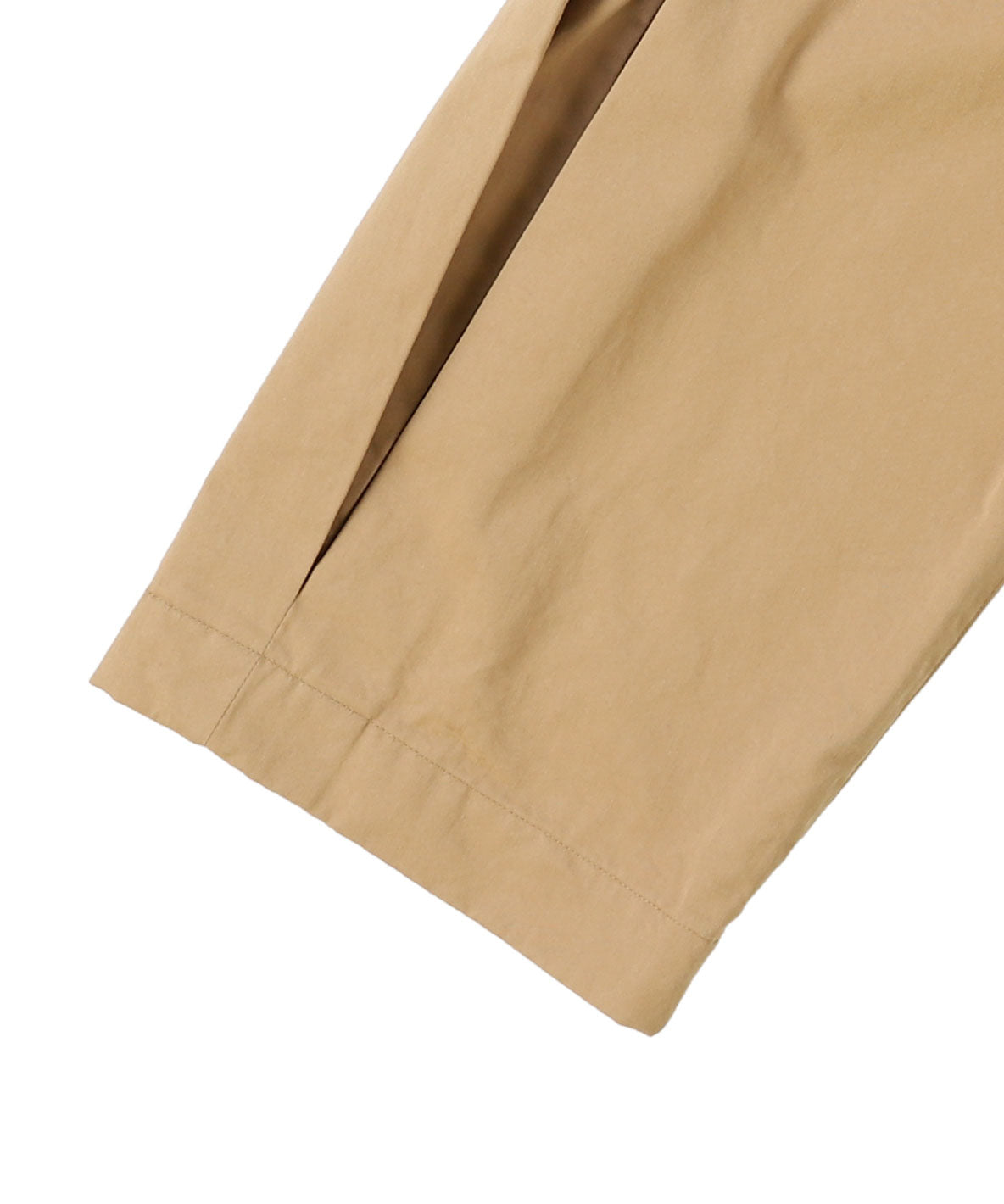 Cotton Twill Side Tuck Pants