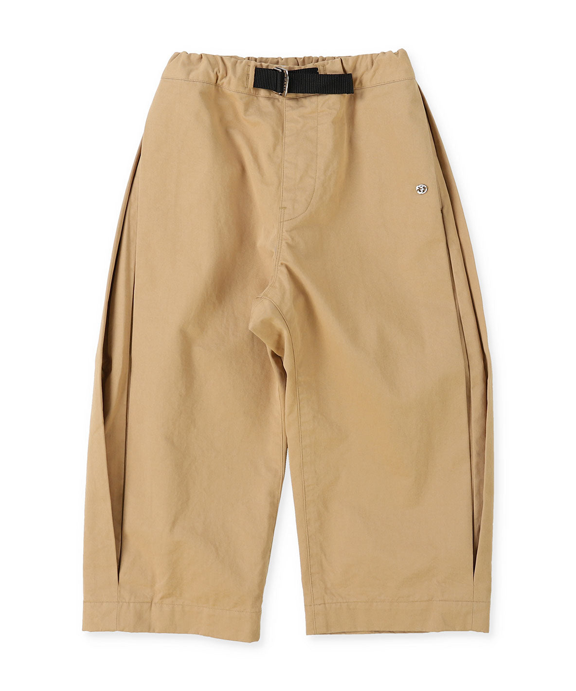 Cotton Twill Side Tuck Pants