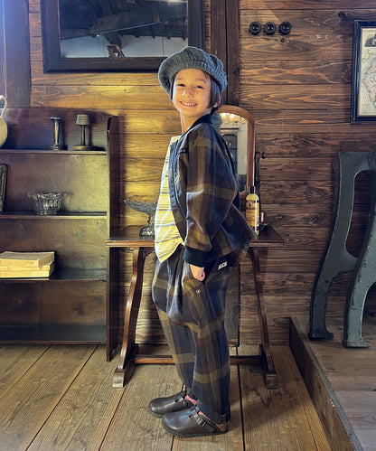 Cotton Nep Plaid Pants