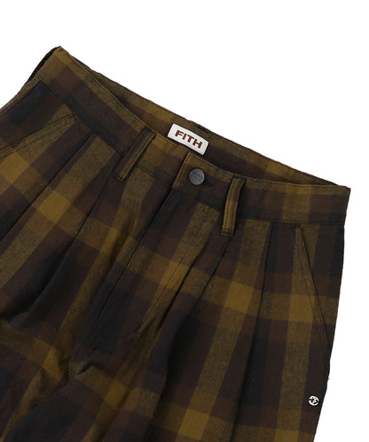 Cotton Nep Plaid Pants(LADIES)