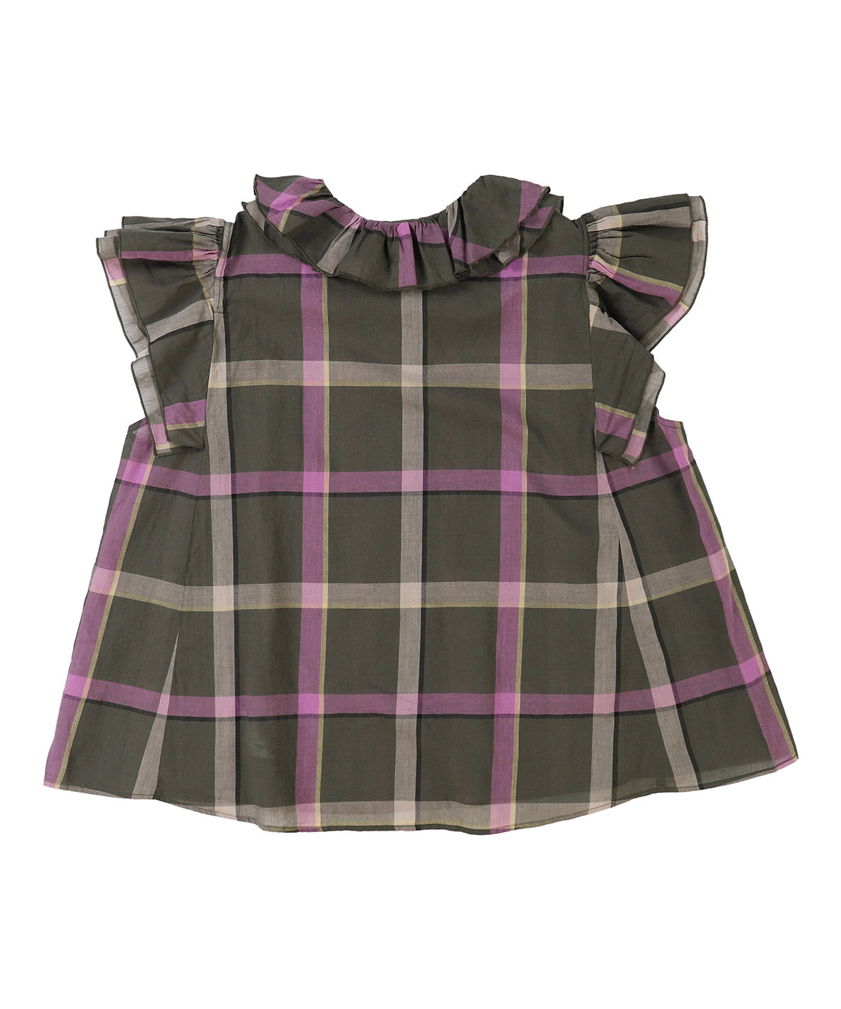 Cotton Linen Ruffled Blouse(LADIES)
