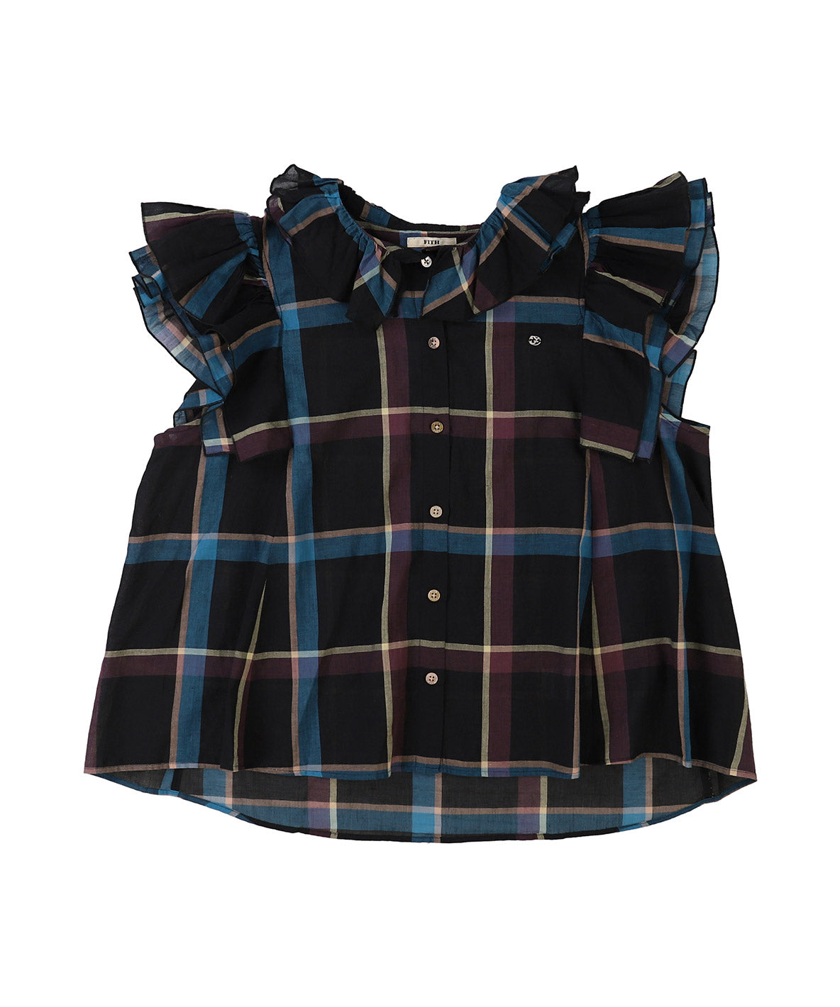 Cotton Linen Ruffled Blouse(LADIES)