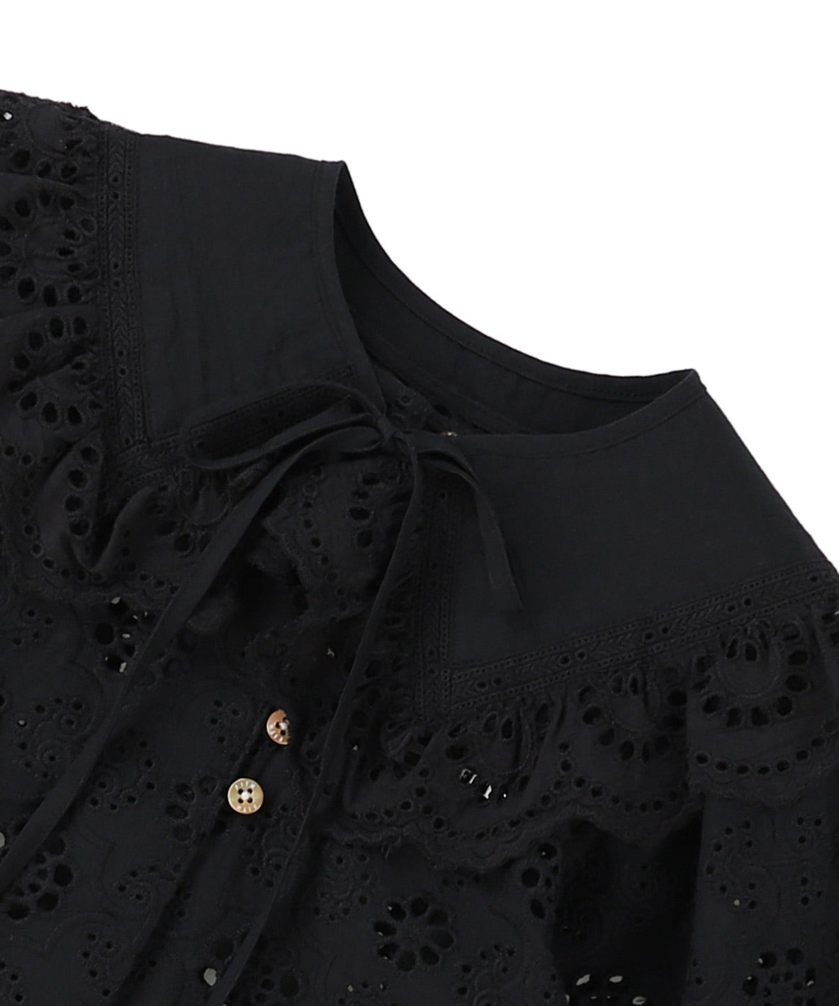 Cutwork Collar Blouse