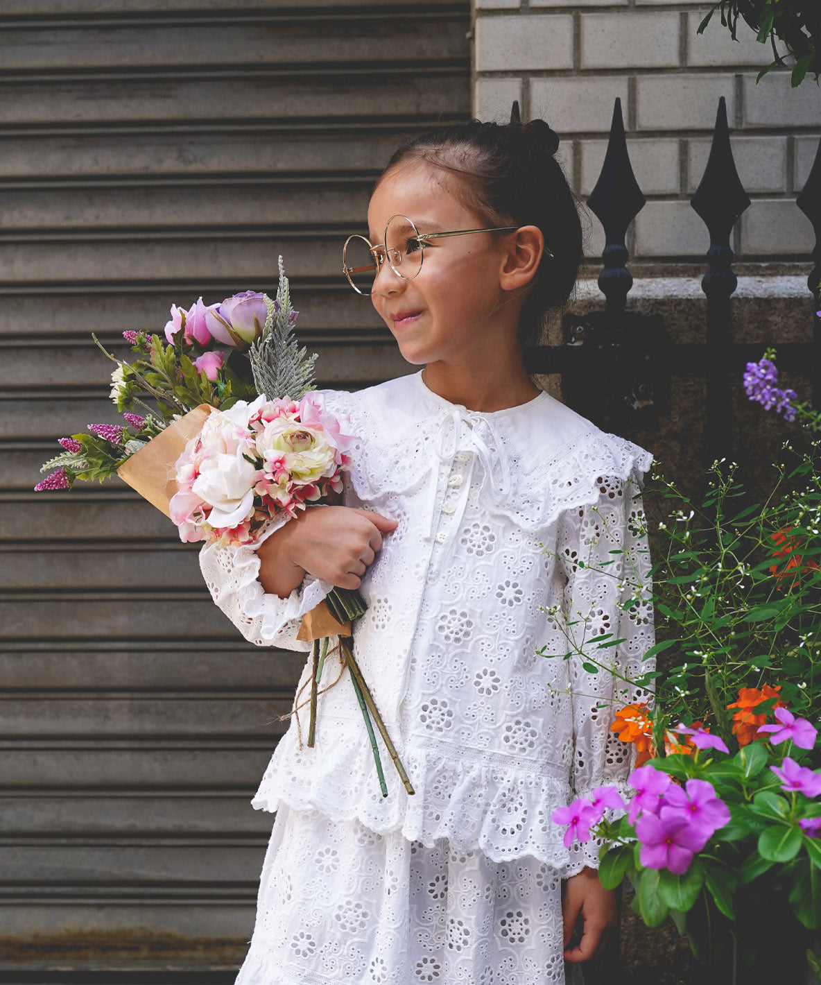 Cutwork Collar Blouse