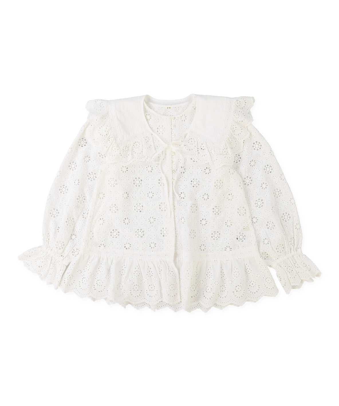 Cutwork Collar Blouse(LADIES)